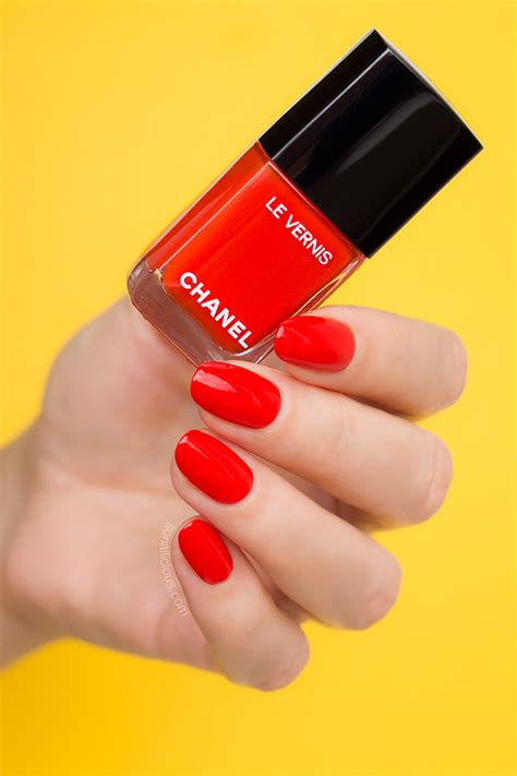 chanel orange nail polish|chanel nail polish cost.